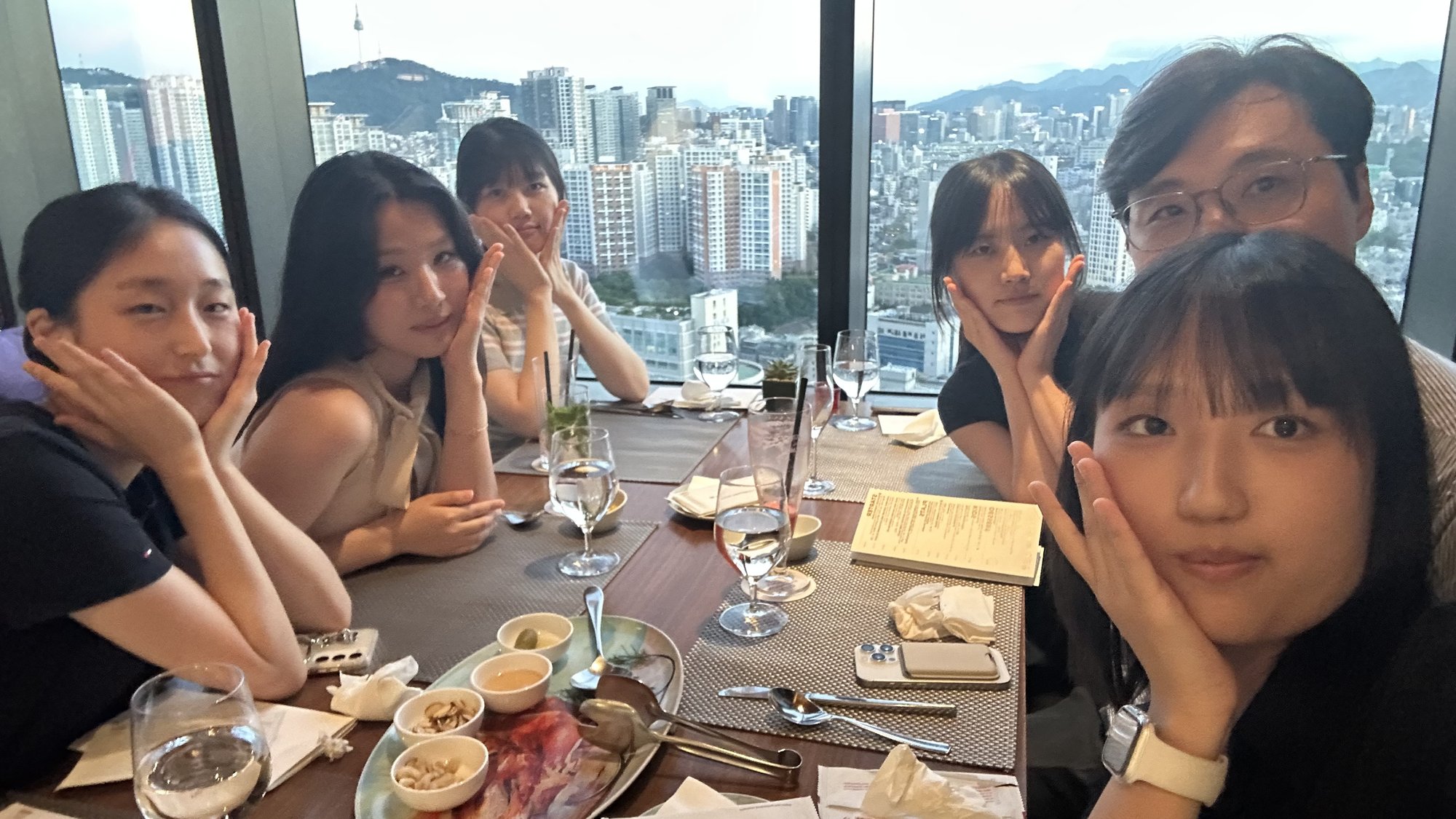 SNSec Lab members at the July dinner